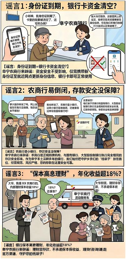 金融谣言粉碎机，——阜宁农商行在行动